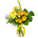 Желтый букет из роз и хризантем. Новая Зеландия